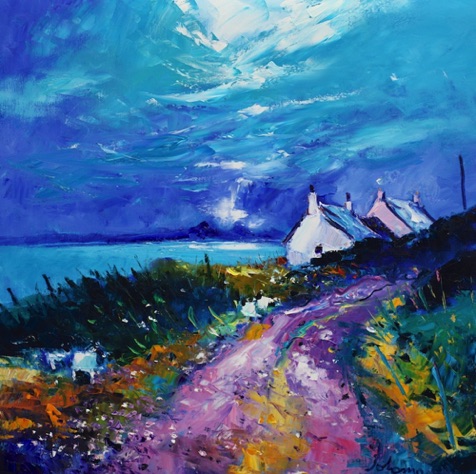Kintyre Crofts Rain over Jura 30x30
&pound;6100